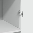 vidaXL fehér szerelt fa tárolószekrény 70 x 42,5 x 225 cm