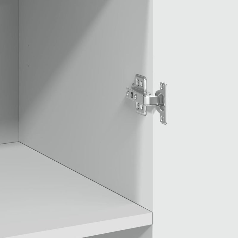 vidaXL fehér szerelt fa tárolószekrény 70 x 42,5 x 225 cm