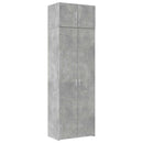 vidaXL betonszürke szerelt fa tárolószekrény 70 x 42,5 x 225 cm