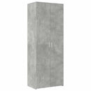 vidaXL betonszürke szerelt fa tárolószekrény 70 x 42,5 x 225 cm