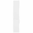 vidaXL fehér szerelt fa tárolószekrény 70 x 42,5 x 225 cm