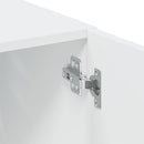 vidaXL fehér szerelt fa tárolószekrény 80 x 42,5 x 225 cm