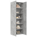 vidaXL betonszürke szerelt fa tárolószekrény 80 x 42,5 x 225 cm