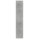 vidaXL betonszürke szerelt fa tárolószekrény 80 x 42,5 x 225 cm