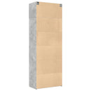 vidaXL betonszürke szerelt fa tárolószekrény 80 x 42,5 x 225 cm
