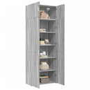 vidaXL szürke sonoma színű szerelt fa tárolószekrény 80x42,5x225 cm