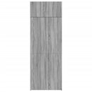 vidaXL szürke sonoma színű szerelt fa tárolószekrény 80x42,5x225 cm