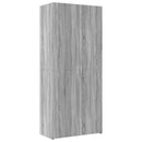 vidaXL szürke sonoma színű szerelt fa tárolószekrény 80x42,5x225 cm