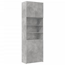 vidaXL betonszürke szerelt fa magasszekrény 80 x 42,5 x 249 cm