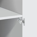 vidaXL fehér szerelt fa magasszekrény 80 x 42,5 x 249 cm