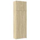 vidaXL sonoma tölgy színű szerelt fa magasszekrény 80 x 42,5 x 249 cm