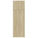vidaXL sonoma tölgy színű szerelt fa magasszekrény 80 x 42,5 x 249 cm