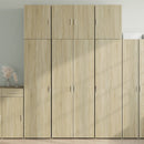 vidaXL sonoma tölgy színű szerelt fa magasszekrény 80 x 42,5 x 249 cm