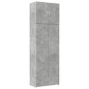 vidaXL betonszürke szerelt fa magasszekrény 80 x 42,5 x 249 cm