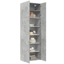 vidaXL betonszürke szerelt fa magasszekrény 80 x 42,5 x 249 cm