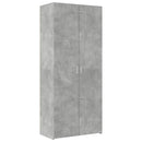 vidaXL betonszürke szerelt fa magasszekrény 80 x 42,5 x 249 cm