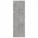 vidaXL betonszürke szerelt fa magasszekrény 80 x 42,5 x 249 cm