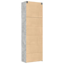 vidaXL betonszürke szerelt fa magasszekrény 80 x 42,5 x 249 cm