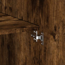 vidaXL füstös tölgy színű szerelt fa magasszekrény 80 x 42,5 x 249 cm