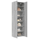 vidaXL szürke sonoma színű szerelt fa magasszekrény 80 x 42,5 x 249 cm