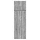 vidaXL szürke sonoma színű szerelt fa magasszekrény 80 x 42,5 x 249 cm