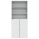 vidaXL fehér szerelt fa magasszekrény 80 x 42,5 x 185 cm
