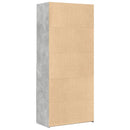 vidaXL betonszürke szerelt fa magasszekrény 80 x 42,5 x 185 cm