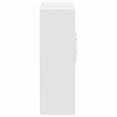 vidaXL fehér szerelt fa magasszekrény 80 x 42,5 x 124 cm