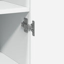 vidaXL fehér szerelt fa magasszekrény 30 x 42,5 x 185 cm