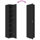 vidaXL fekete szerelt fa magasszekrény 30 x 42,5 x 185 cm