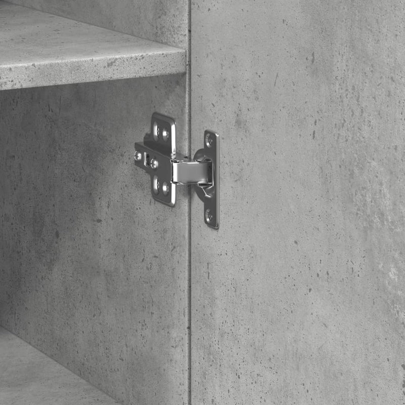 vidaXL betonszürke szerelt fa magasszekrény 30 x 42,5 x 185 cm