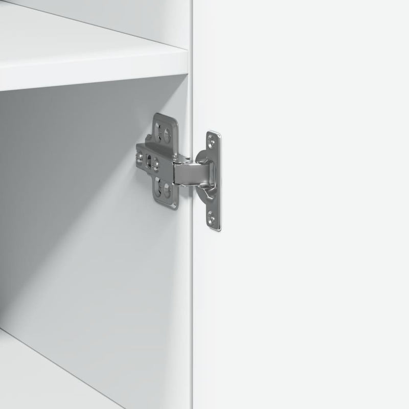 vidaXL fehér szerelt fa magasszekrény 40 x 42,5 x 185 cm