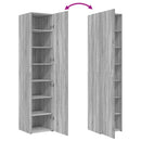 vidaXL szürke sonoma színű szerelt fa magasszekrény 40 x 42,5 x 185 cm