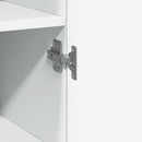 vidaXL fehér szerelt fa magasszekrény 45 x 42,5 x 185 cm