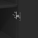 vidaXL fekete szerelt fa magasszekrény 45 x 42,5 x 185 cm