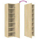 vidaXL sonoma tölgy színű szerelt fa magasszekrény 45 x 42,5 x 185 cm