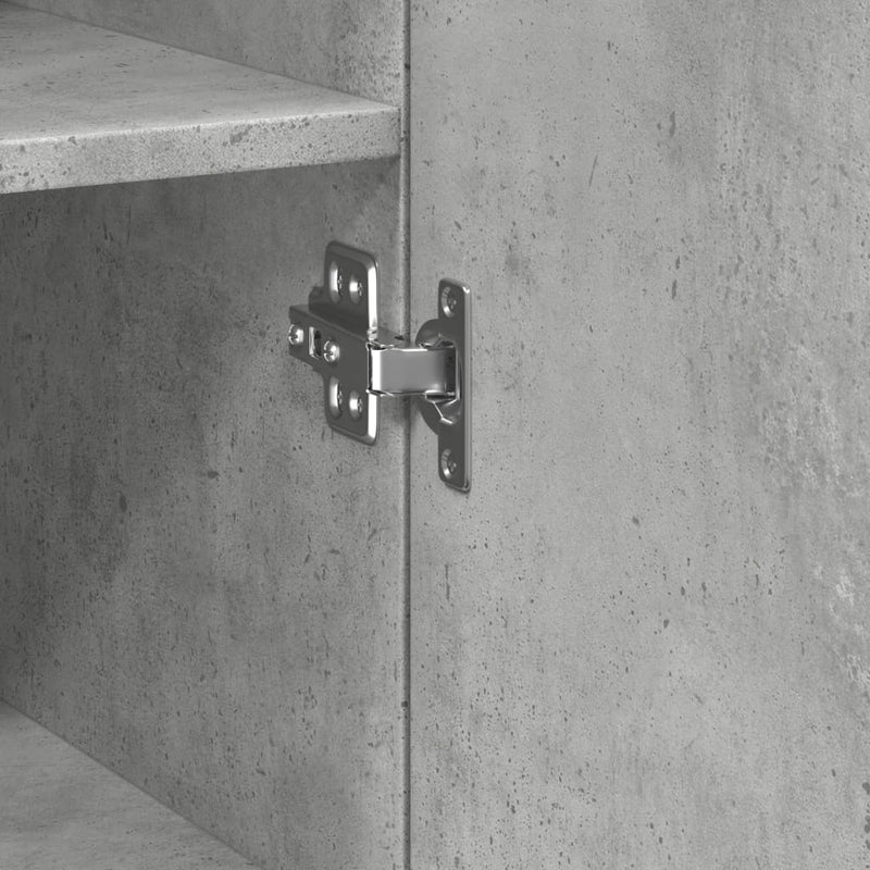 vidaXL betonszürke szerelt fa magasszekrény 45 x 42,5 x 185 cm