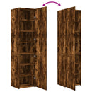 vidaXL füstös tölgy színű szerelt fa magasszekrény 45 x 42,5 x 185 cm