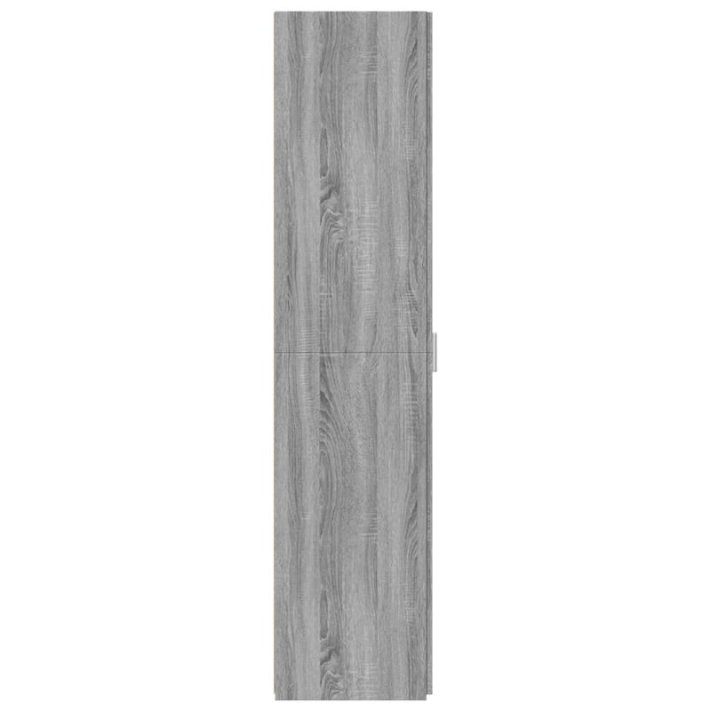 vidaXL szürke sonoma színű szerelt fa magasszekrény 45 x 42,5 x 185 cm