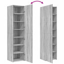 vidaXL szürke sonoma színű szerelt fa magasszekrény 45 x 42,5 x 185 cm