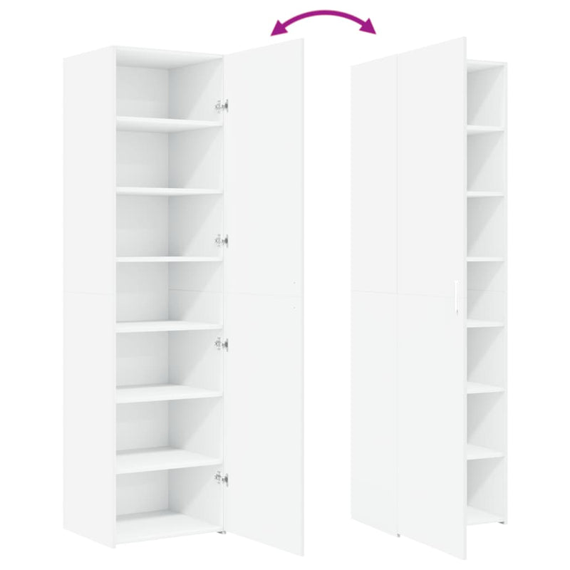 vidaXL fehér szerelt fa magasszekrény 50x42,5x185 cm