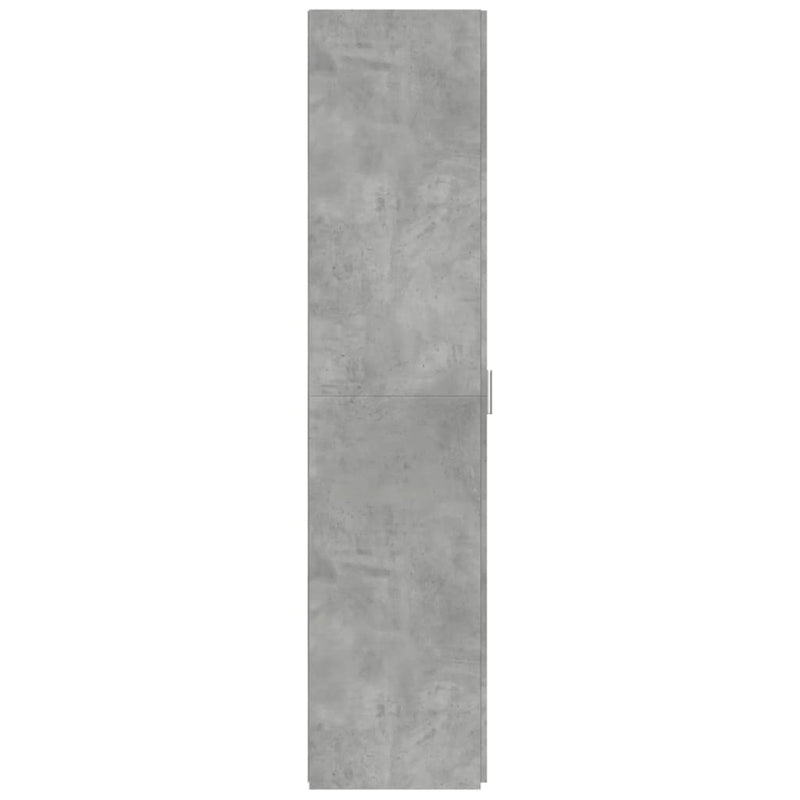 vidaXL betonszürke szerelt fa magasszekrény 50x42,5x185 cm