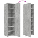 vidaXL betonszürke szerelt fa magasszekrény 50x42,5x185 cm