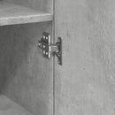 vidaXL betonszürke szerelt fa magasszekrény 50x42,5x185 cm