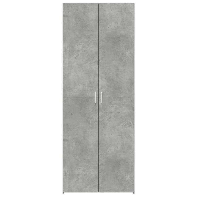 vidaXL betonszürke szerelt fa magasszekrény 70 x 42,5 x 185 cm