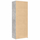 vidaXL betonszürke szerelt fa magasszekrény 70 x 42,5 x 185 cm