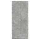 vidaXL betonszürke szerelt fa magasszekrény 80 x 42,5 x 185 cm
