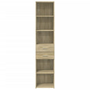 vidaXL sonoma tölgy színű szerelt fa magasszekrény 40 x 42,5 x 185 cm