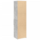 vidaXL betonszürke szerelt fa magasszekrény 50x42,5x185 cm