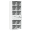 vidaXL fehér szerelt fa magasszekrény 70 x 42,5 x 185 cm